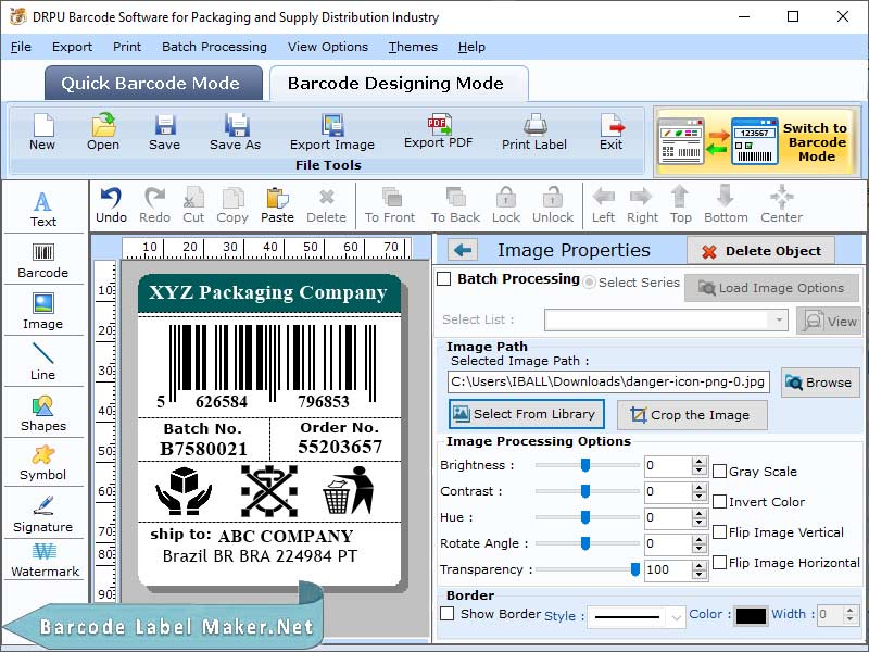 Package Barcode Labels - Cover Image