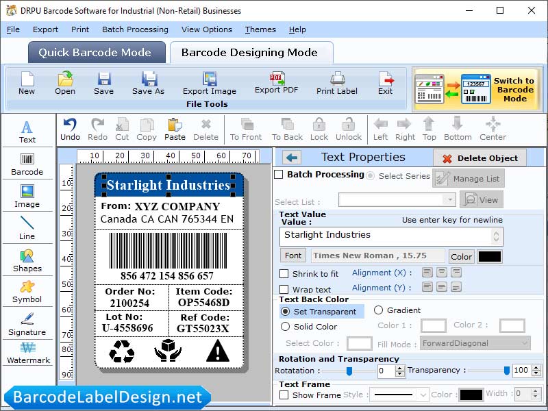 Inventory Barcode Labels Software - Cover Image