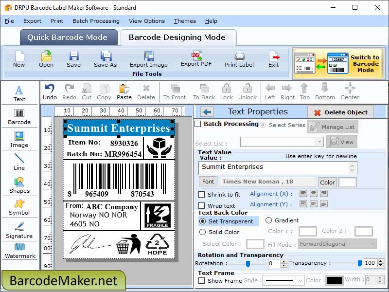 Standard Label Industry Software - Cover Image