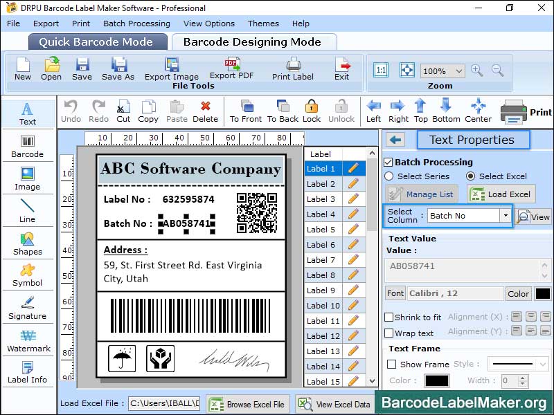 Professional Barcode Label Maker - Cover Image