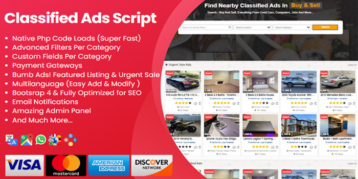 Classified Ads Script Plus - Cover Image