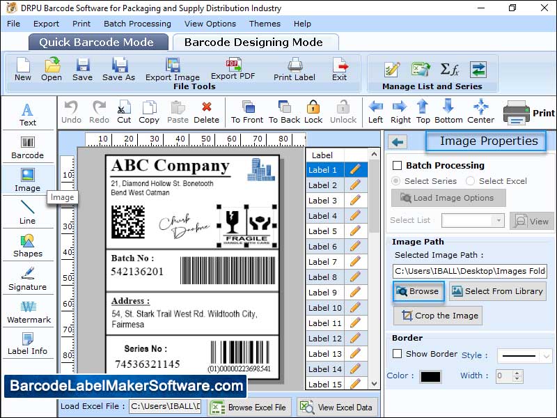 Barcode Software Packaging Industry - Cover Image