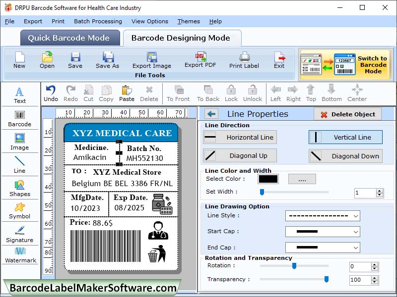 Medical Barcode Label Software - Cover Image
