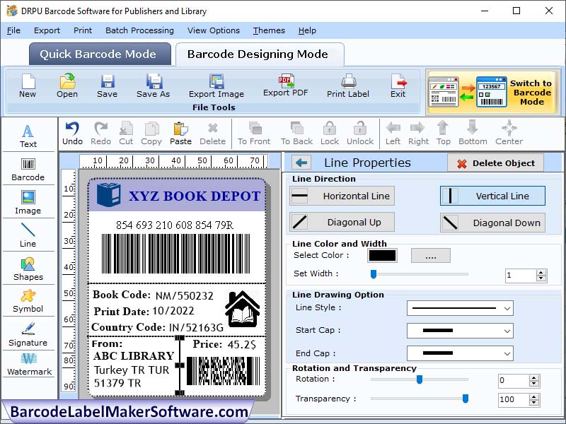Books Barcode Label Maker Software - Cover Image