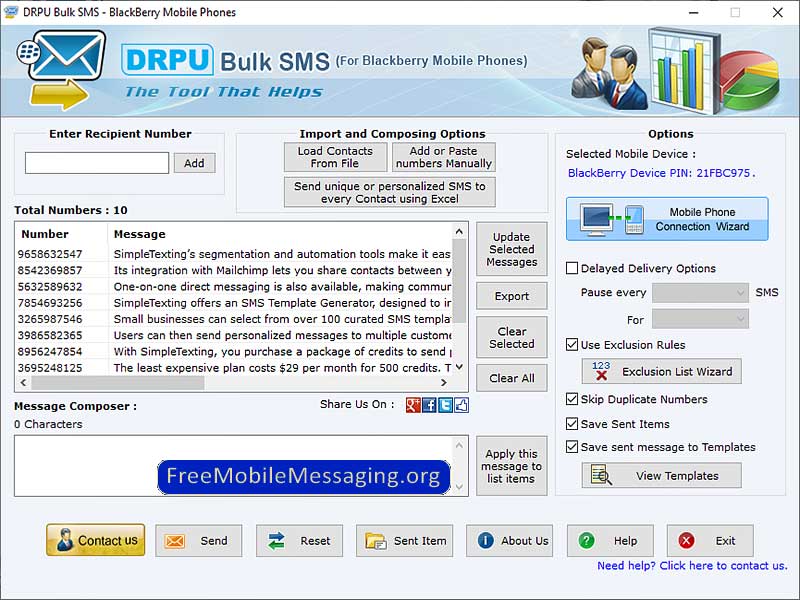Blackberry Text Messaging Software - Cover Image