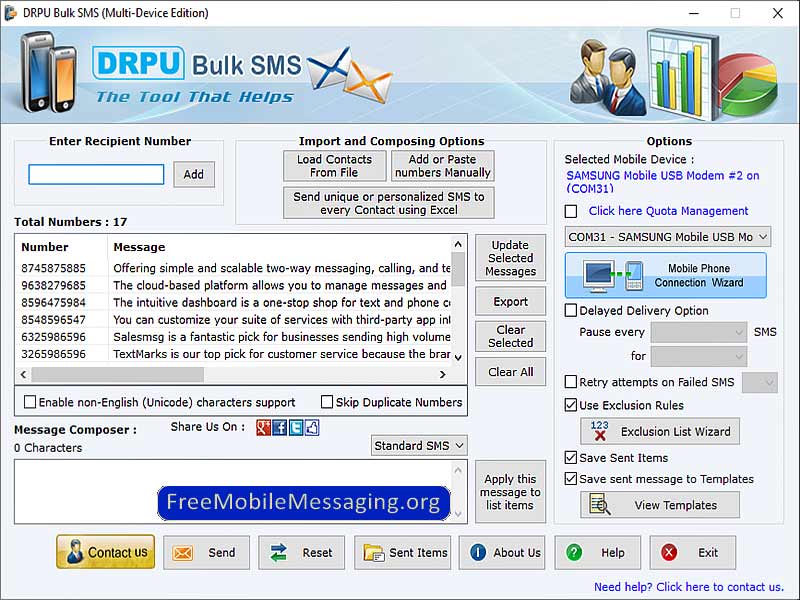 Bulk SMS Software Tool - Cover Image