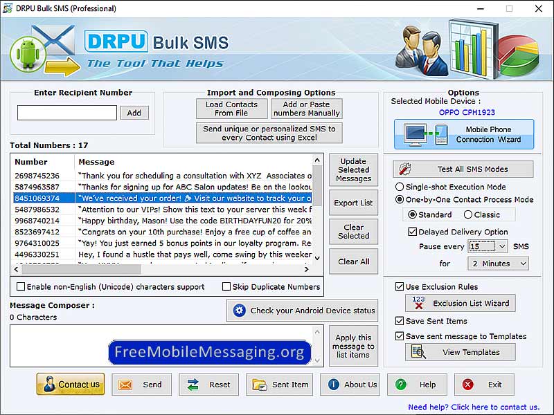 Bulk SMS Application - Cover Image