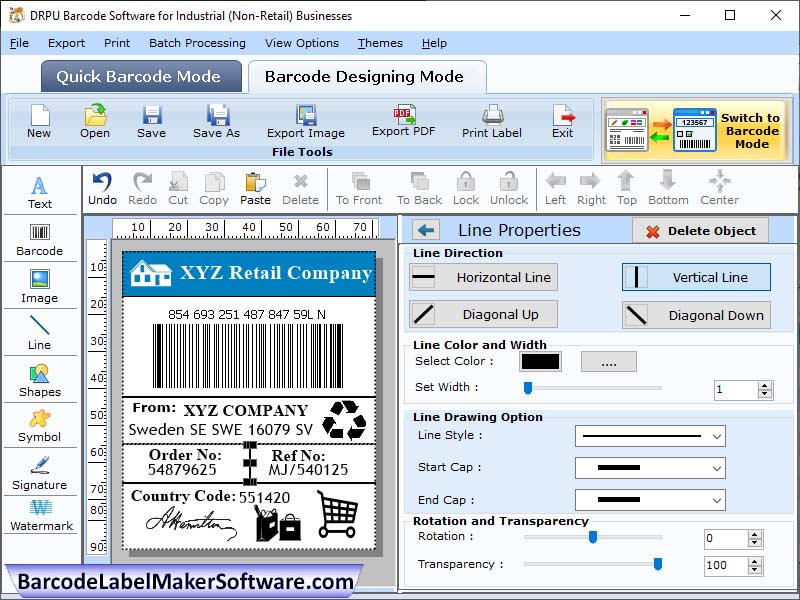 Barcode Label Warehouse Industry - Cover Image
