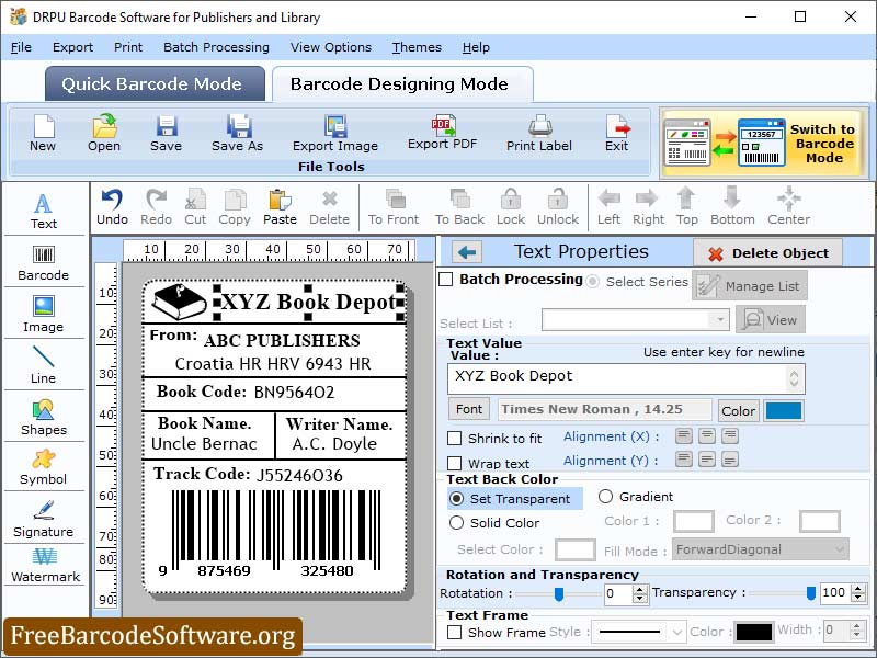 Library Barcode Labels Software - Cover Image