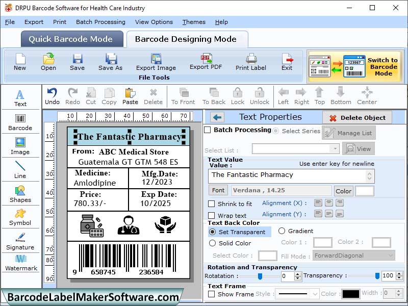 Barcode Software for Healthcare - Cover Image