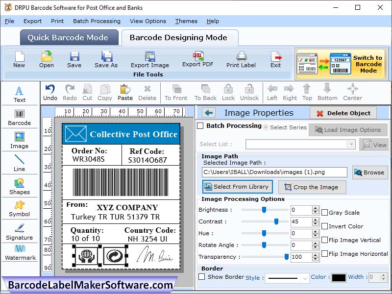 Post Office Labels Downloads - Cover Image