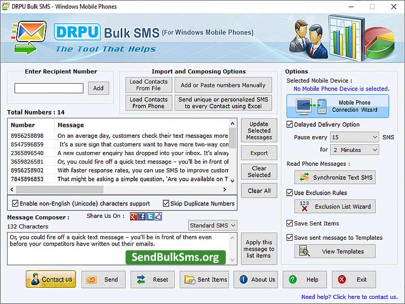 Windows Bulk SMS Software - Cover Image