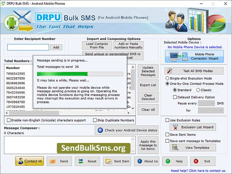 Send Bulk SMS Android Mobile - Cover Image