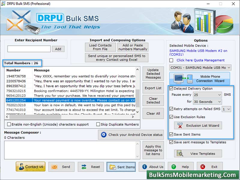 Bulk SMS Marketing Application - Cover Image