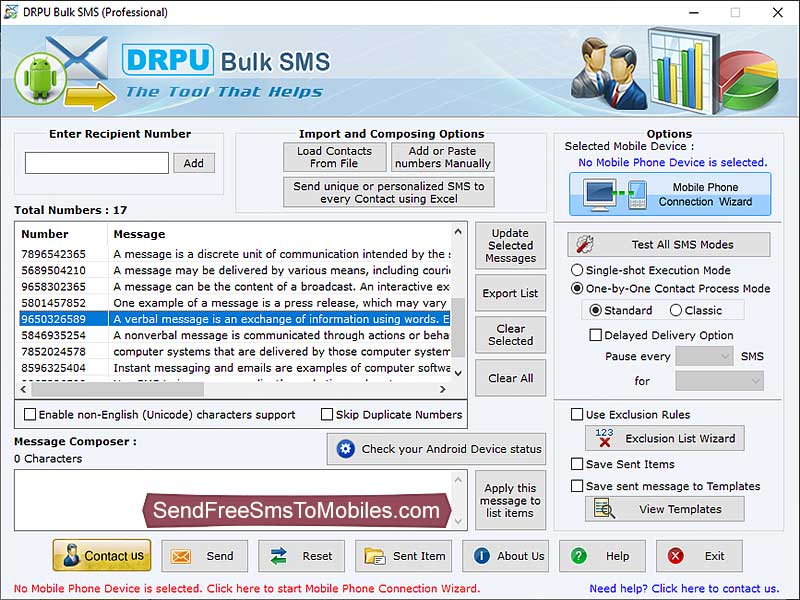 Mobile Bulk SMS Software - Cover Image