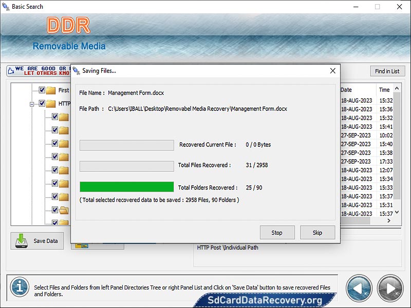 Removable Media Data Restoration - Cover Image