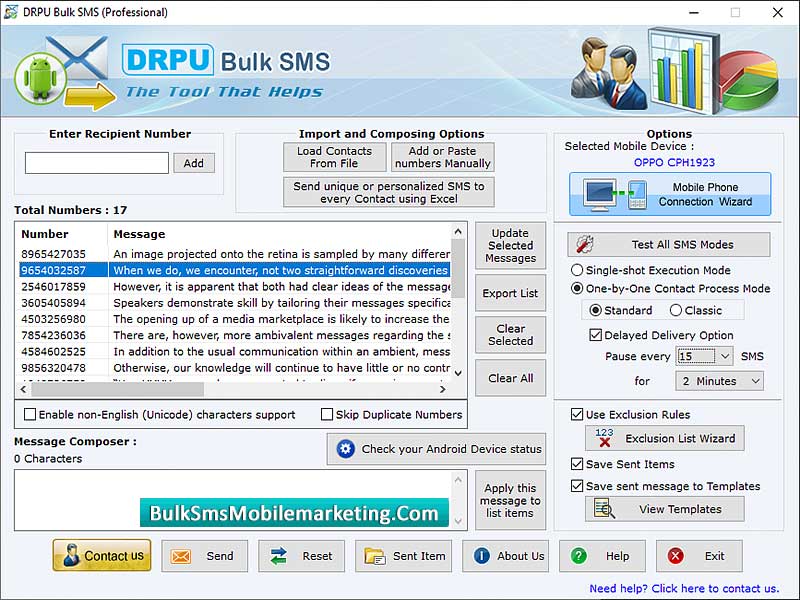 Bulk SMS Marketing Application - Cover Image