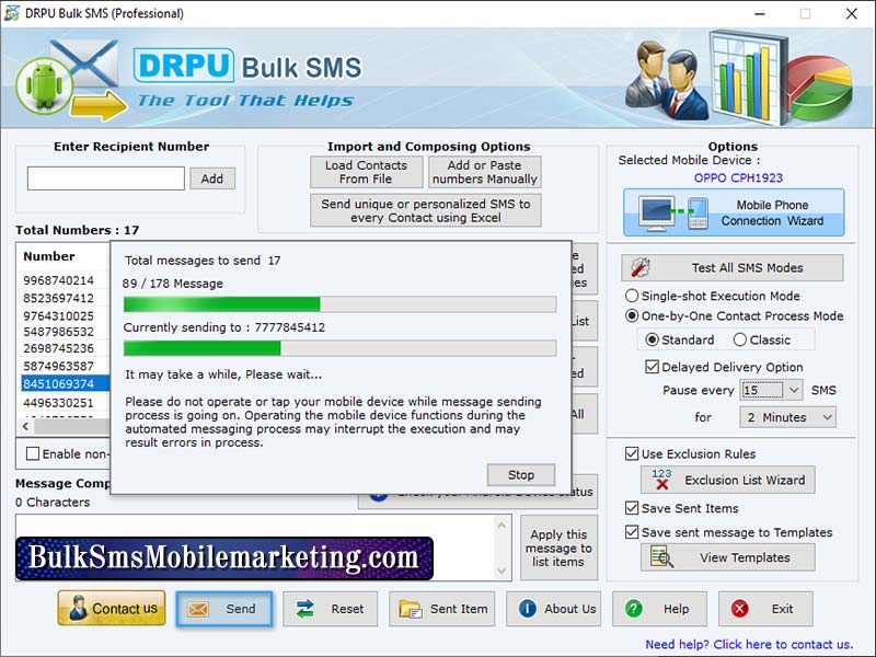 Bulk SMS Mobile Marketing Professional - Cover Image