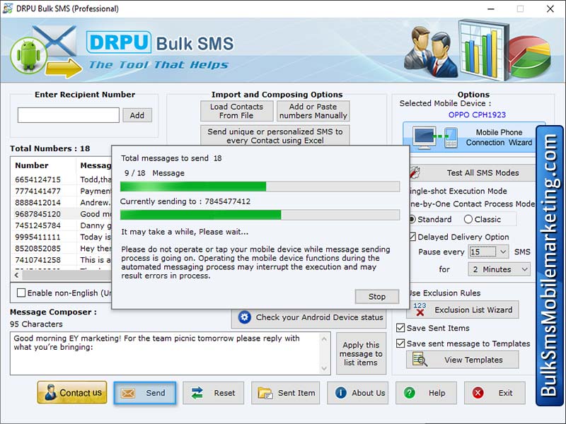 Pro Bulk SMS Messaging Software - Cover Image