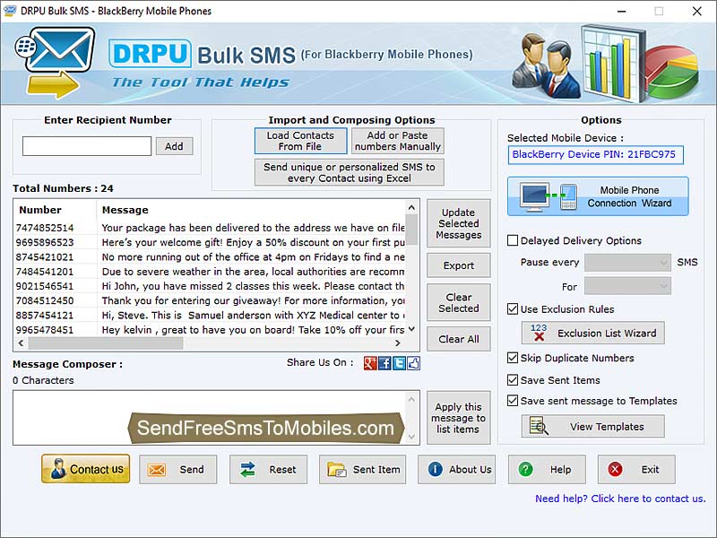 SMS App BlackBerry - Cover Image