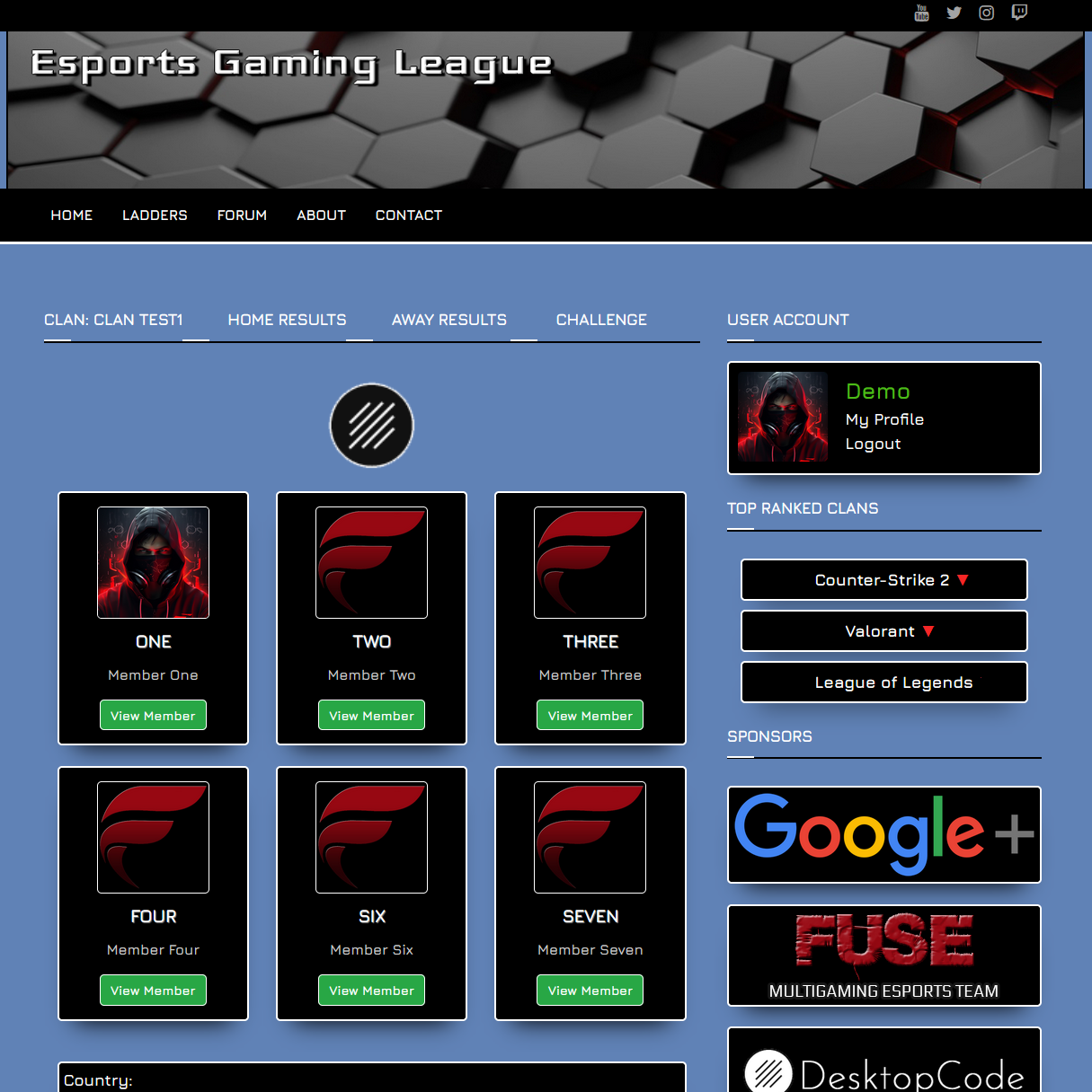 Esports Gaming League Script - Cover Image