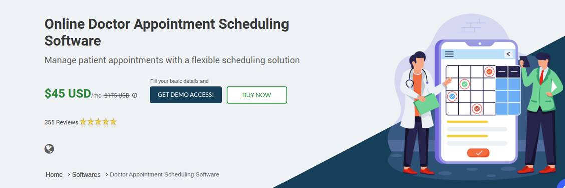 Doctor Appointment Scheduling Software - Cover Image