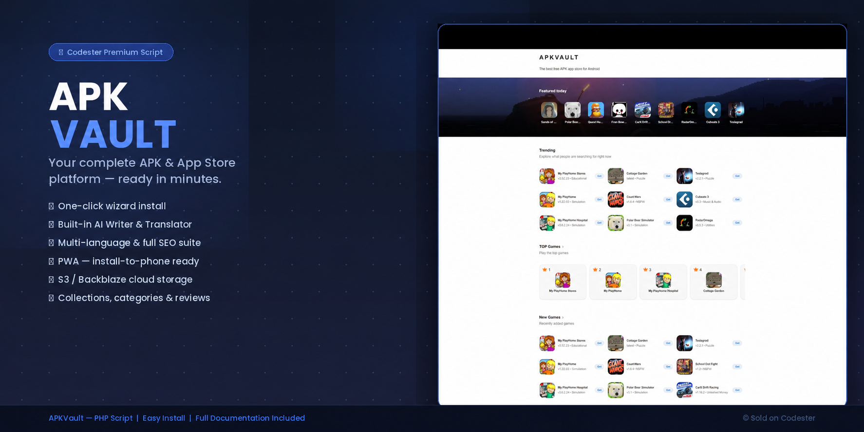 APKVault — Apps & Games Download CMS (APKMODY CLONE) - Cover Image