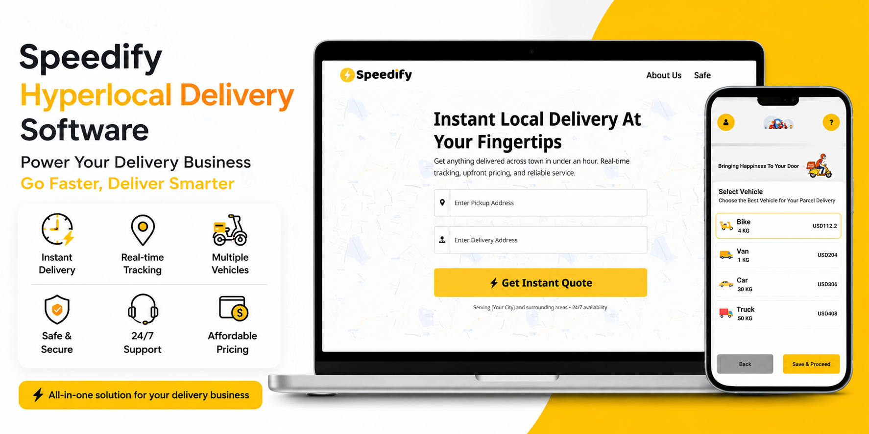 Speedify - Hyperlocal Delivery Software - Cover Image