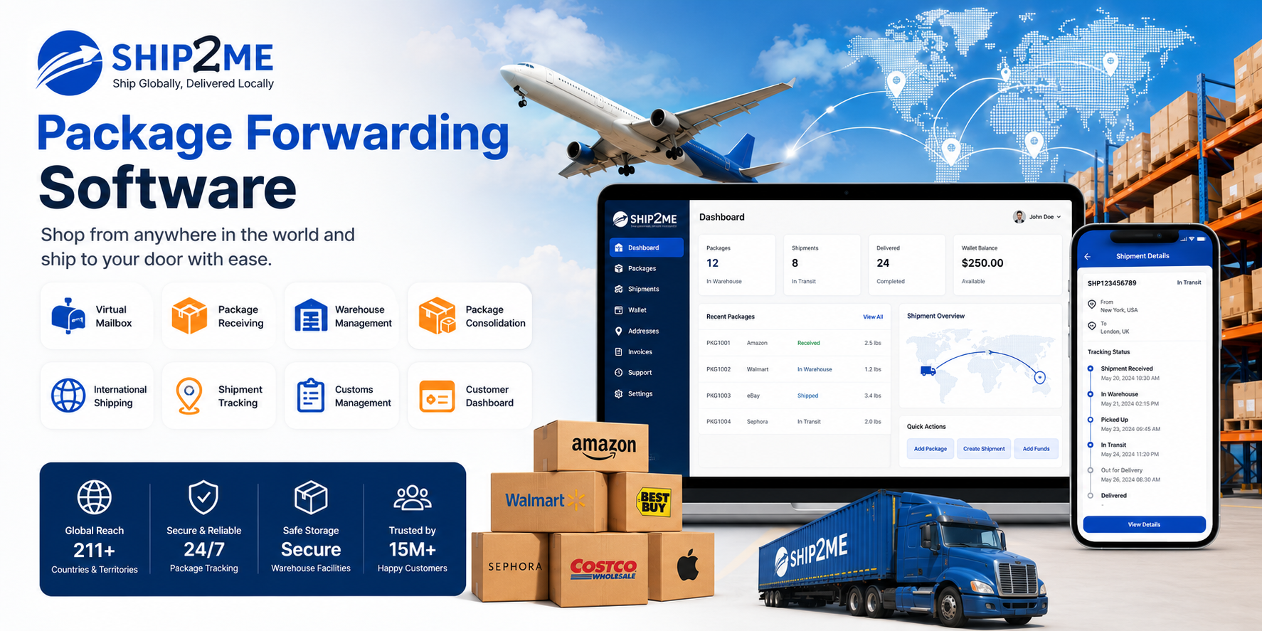 Ship2Me – Package Forwarding Software - Cover Image