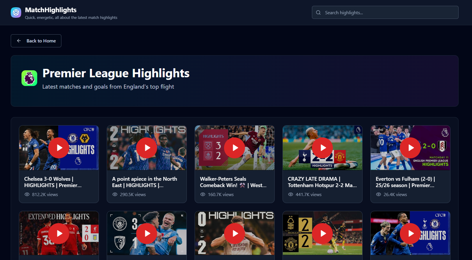 MatchHighlights - Cover Image