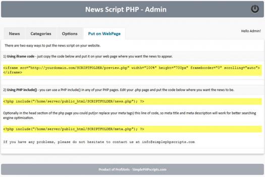 Visit Listing - News Script PHP News Script PHP - Screenshot 6
