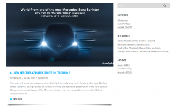 Visit Listing - Simple Blog PHP Simple Blog PHP - Screenshot 1