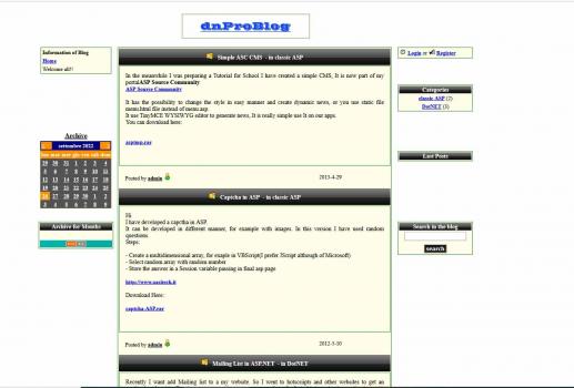 Visit Listing - dnProBlog dnProBlog - Screenshot 1