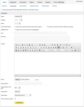 News Script PHP Pro - Screenshot 7