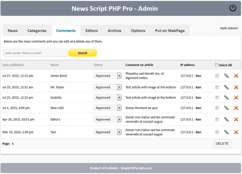News Script PHP Pro (Posted by nevenov) | Hotscripts News Publishing