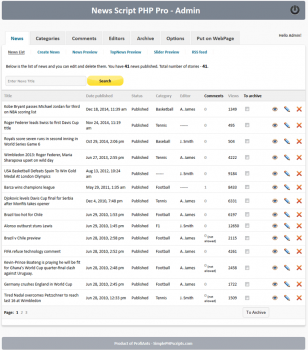 News Script PHP Pro - Screenshot 2
