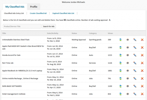 Visit Listing - Classified Ads Script PHP Classified Ads Script PHP - Screenshot 4