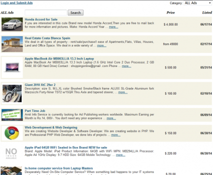 Visit Listing - Classified Ads Script PHP Classified Ads Script PHP - Screenshot 2