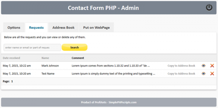 Contact Form PHP - Screenshot 6