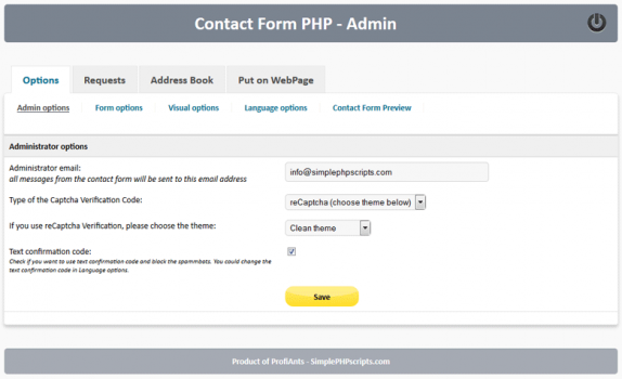 Contact Form PHP - Screenshot 3