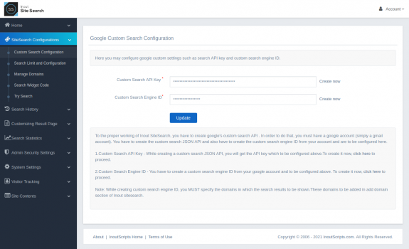 Inout SiteSearch - Screenshot 1