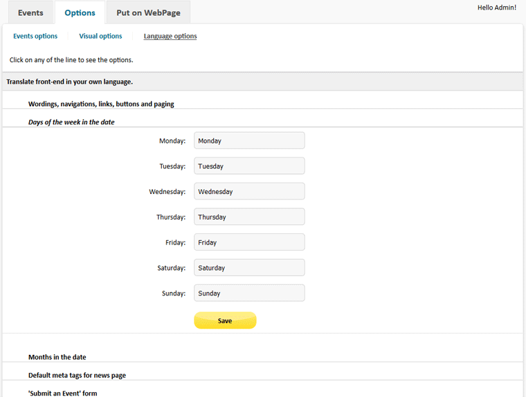 Event Script PHP - Screenshot 5
