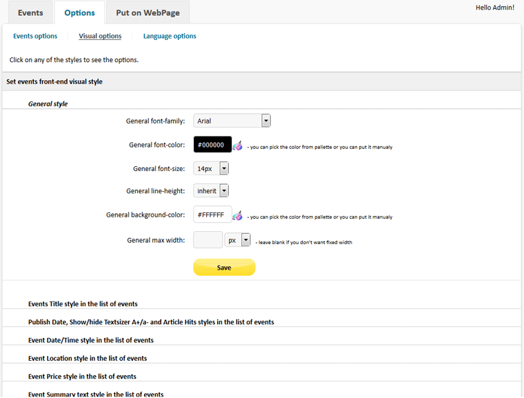 Event Script PHP - Screenshot 6