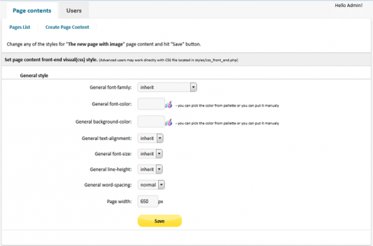 Visit Listing - Simple CMS PHP Simple CMS PHP - Screenshot 5