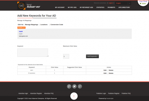 Visit Listing - Cost Per Action (CPA) Ads (for Inout Adserver) Cost Per Action (CPA) Ads (for Inout Adserver) - Screenshot 4