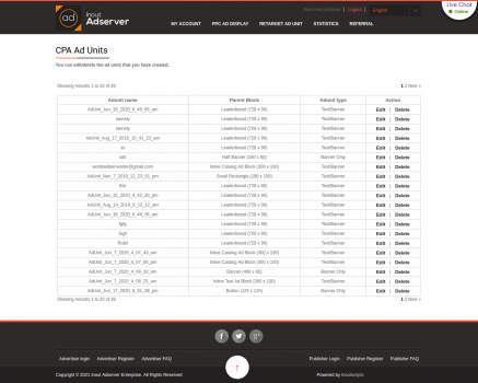 Visit Listing - Cost Per Action (CPA) Ads (for Inout Adserver) Cost Per Action (CPA) Ads (for Inout Adserver) - Screenshot 2