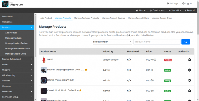 Inout Shopping Cart - Multi Vendor Edition - Screenshot 5