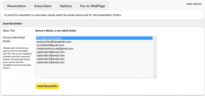 NewsLetter Script PHP - Screenshot 10