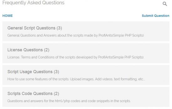 FAQ Script PHP - Screenshot 1