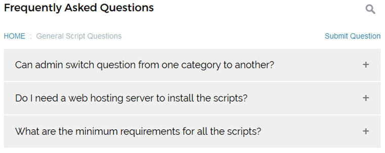 FAQ Script PHP - Screenshot 3